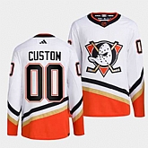 Men's Anaheim Ducks Custom White 2022-23 Reverse Retro Stitched Jersey,baseball caps,new era cap wholesale,wholesale hats